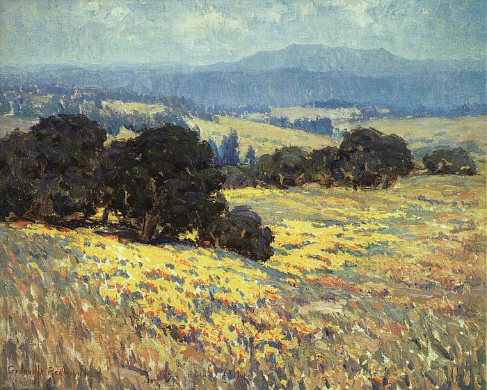 Granville Redmond California Oaks and Poppies China oil painting art
